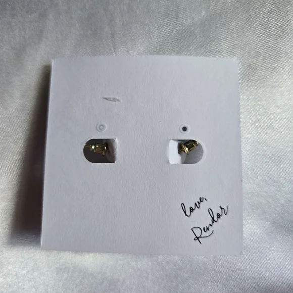 Rendor Victoria Yellow Gold Double Hoop Earrings - Picture 3 of 3